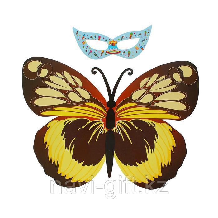 Карнавальный набор "Бабочка", 2 предмета: крылья, маска, 3-5 лет - фото 2 - id-p54959599