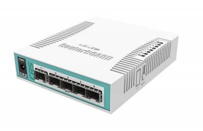 Коммутатор Cloud Router Switch Mikrotik CRS106-1C-5S (RouterOS L5) - фото 1 - id-p54960344