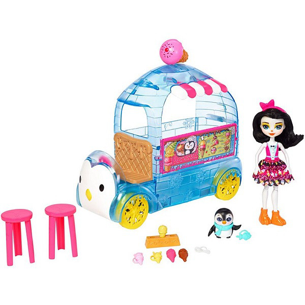 Mattel Enchantimals FKY58 Игровой набор "Фургончик мороженого Прины Пингвины"