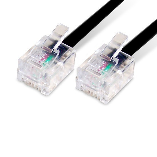 Патч Корд SHIP SH5001BKL0500-B Cat.3 UTP RJ-11 Телефонный 5 м Чёрный Блистер