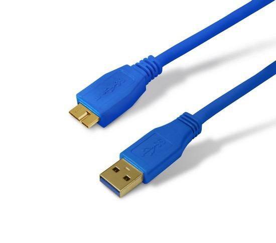 Переходник SHIP US003-1.2B MICRO-B USB на USB 3.0 Блистер 1.2 м Синий