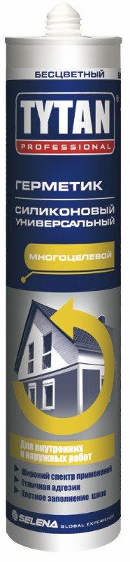 Герметик силиконовый белый универсальный 310 мл TYTAN Professional, фото 1