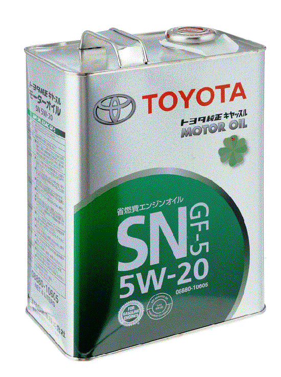 Моторное масло Toyota 5w-20 SN-GF-5 4L