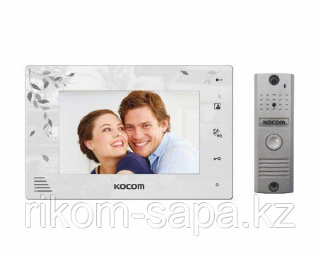Комплект видеодомофона KOCOM KCV-A374LE(W)+KC-MC20