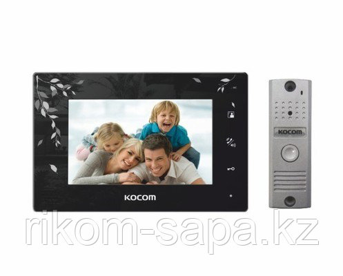 Комплект домофона КОСОМ KCV-A374LE(B)+KC-MC20