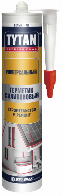 Герметик силиконовый бесцветный универсальный  310 мл TYTAN Professional, фото 1