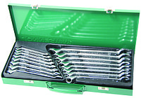 Набор ключей гаечных комбинированных с накидным изогнутым профилем 75° в кейсе, 7-24 мм, 16 предметов W69116S, фото 1