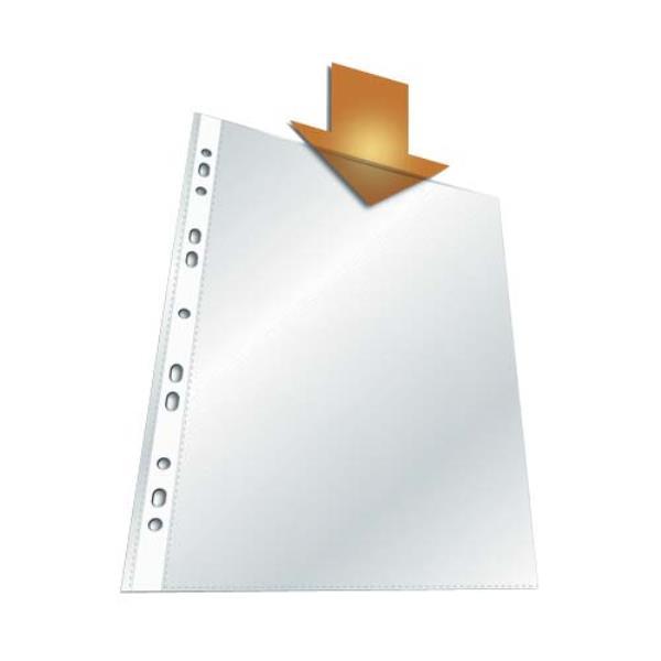 Файл прозрачный A4 60mk (11 дырочек) цена за пачку 100штук - фото 1 - id-p55012456