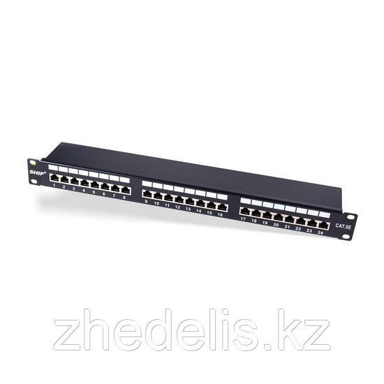 SHIP, Патч Панель, P197-24М, FTP, Категория 5e, 19" (1U), 24 Порта