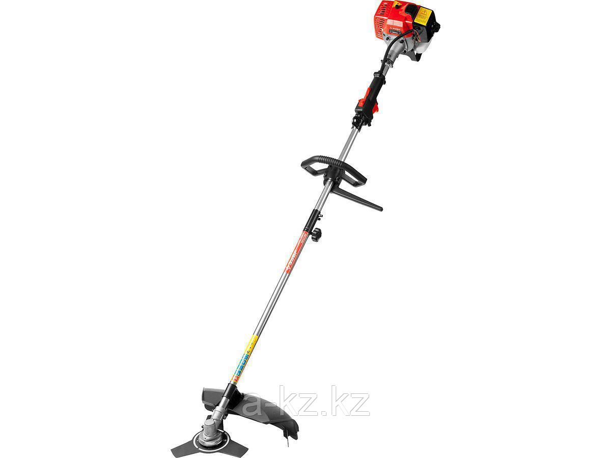 Бензокоса ЗУБР КРБ-250, МАСТЕР, 25 см3 (1 л.с. / 0,75 кВт), катушка / нож, ширина кошения 44 / 25,5 см