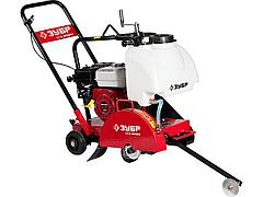 Швонарезчик бензиновый ЗУБР ЗШБ-350 Х, рез 115мм, диск 300 - 350 (25.4)мм, бак для воды, двигатель Honda