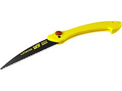 Ножовка по дереву складная походная STAYER 15085, МАХСut, 160 мм, 8 TPI, 3D японский зуб, пиление на себя,