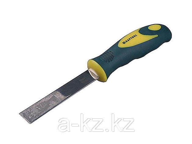 Шпатель строительный металлический KRAFTOOL 10021-075, с усиленным полотном, 2-х компонентная ручка, 75мм, фото 1