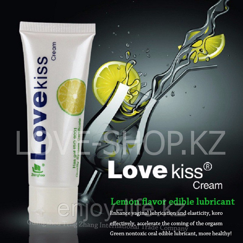 LOVEkiss – оральная смазка со вкусом лимона (50 мл.)