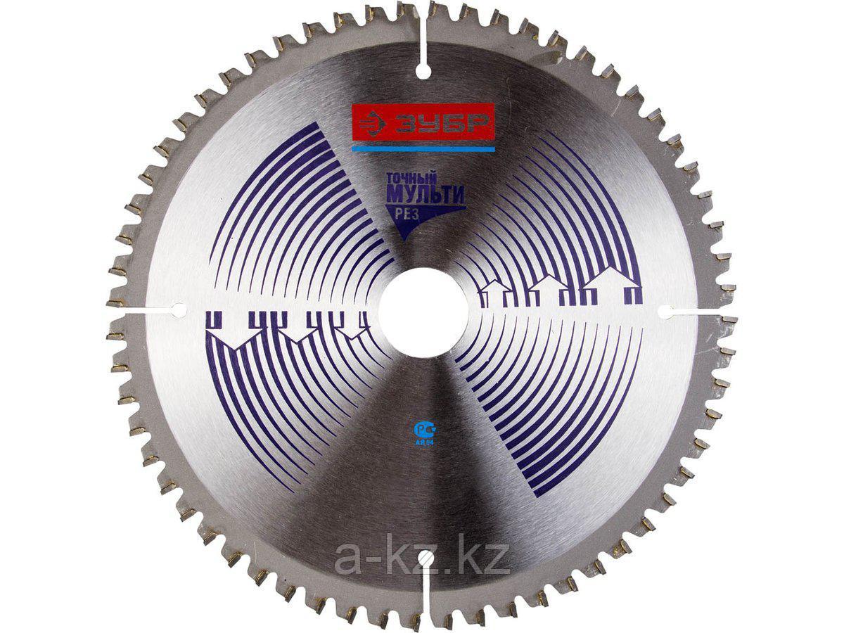 Пильный диск по дереву универсальный ЗУБР 36907-305-30-100, ЭКСПЕРТ, Точный-МУЛЬТИ рез, по алюминию, ламинату,