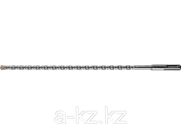 Бур sds plus по бетону для перфоратора ЗУБР 29315-310-08, МАСТЕР, заточенный резец, спираль S4, 8 х 310 мм, фото 1