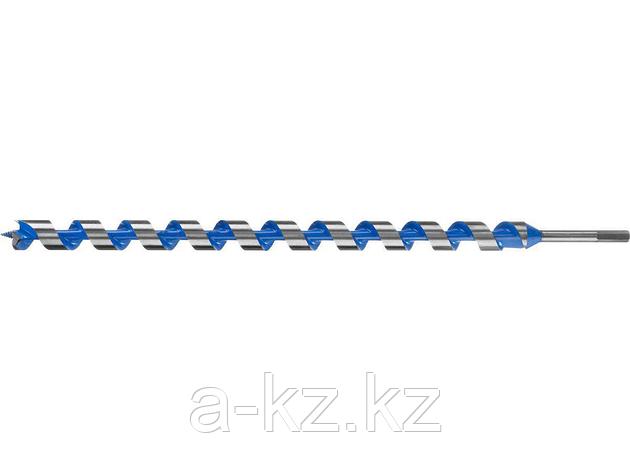 Сверло по дереву спираль Левиса ЗУБР 2948-600-30, ЭКСПЕРТ шестигранный хвостовик 12,5мм, d=30мм, L=600мм, фото 1
