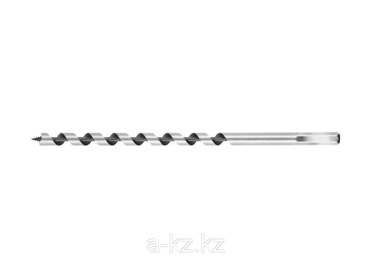 Сверло по дереву спираль Левиса URAGAN 29465-235-12, d=12мм, L=235мм