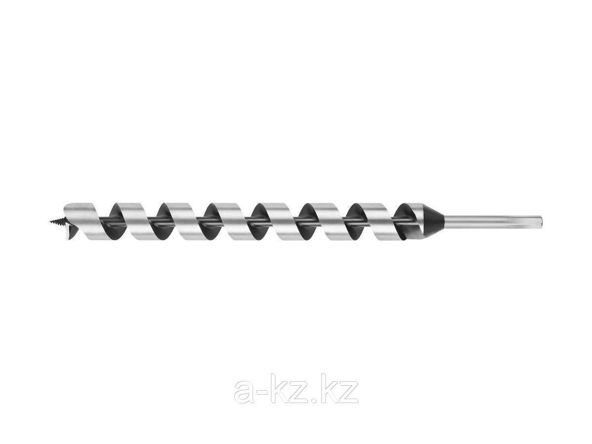 Сверло по дереву спираль Левиса URAGAN 29465-450-35, d=35мм, L=450мм