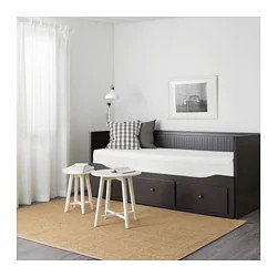 кровать-кушетка с 3 ящ. ХЕМНЭС черно-коричневый ИКЕА, IKEA, фото 2