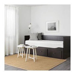 Кушетка каркас с 3 ящ. ХЕМНЭС черно-коричневый ИКЕА, IKEA, фото 2