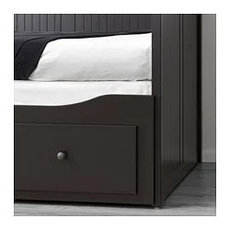 кровать-кушетка с 3 ящ. ХЕМНЭС черно-коричневый ИКЕА, IKEA, фото 3