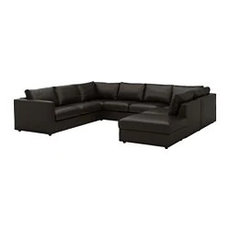 Диван 6-местный ВИМЛЕ п-образный, Фарста черный ИКЕА, IKEA, фото 3