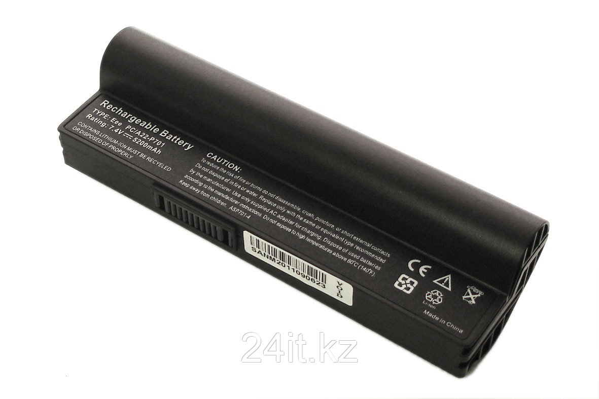 Аккумулятор для ноутбука Asus Eee PC 701/ 7,4 В/ 5200 мАч, черный