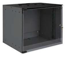 Настенный односекционный шкаф, 19" 520x400 мм, 9U, серии Soholine