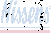 NISSENS Радиатор MERCEDES CL-CLASS W 216 (05-) CL 500 (+) 67107A