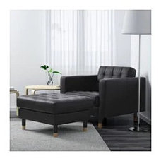 Кресло ЛАНДСКРУНА  Гранн, Бумстад черный/дерево ИКЕА, IKEA, фото 2