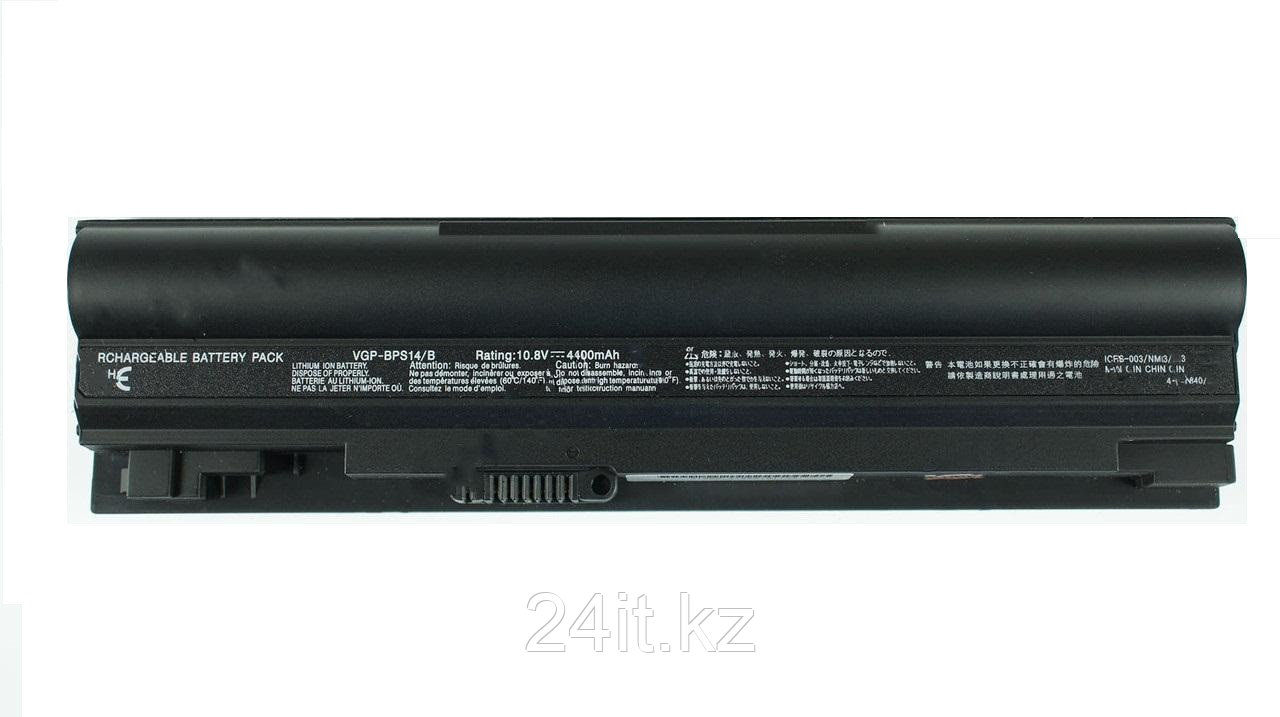 Аккумулятор VGP-BPS14 для ноутбука Sony 10,8 В (совместим с 11,1 В)/ 4400 мАч, черный