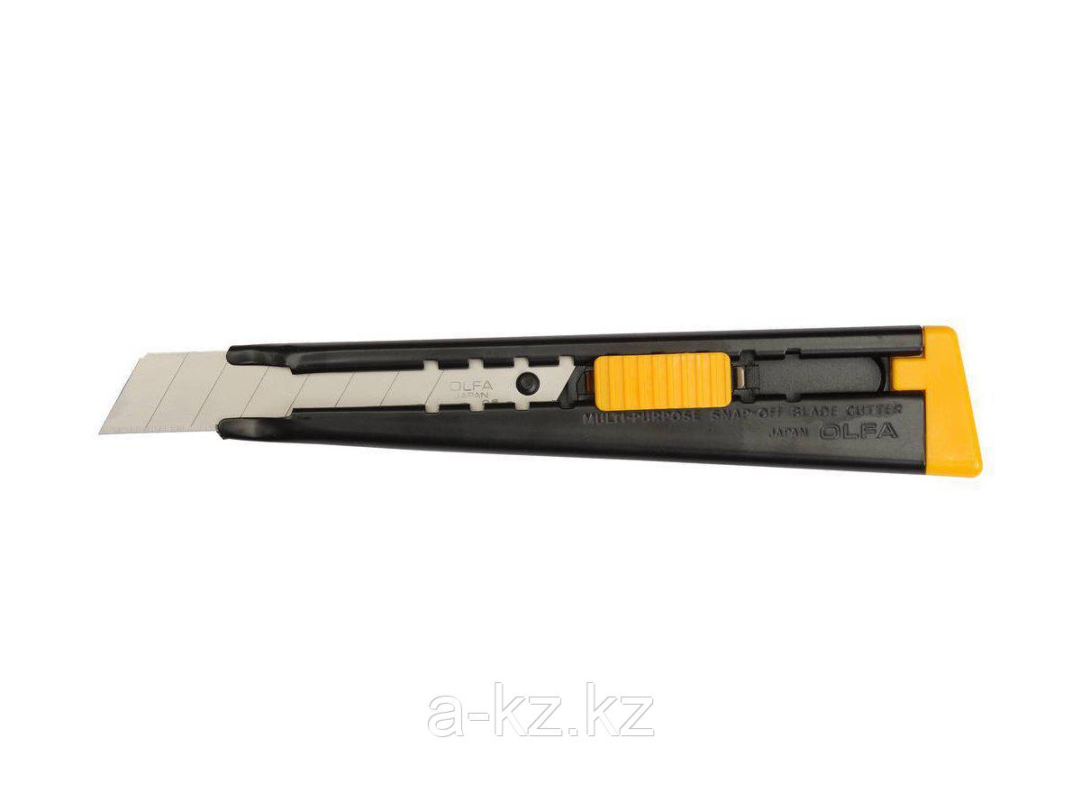 Нож канцелярский OLFA OL-ML, металлический с выдвижным лезвием, автофиксатор, 18 мм - фото 1 - id-p55043862