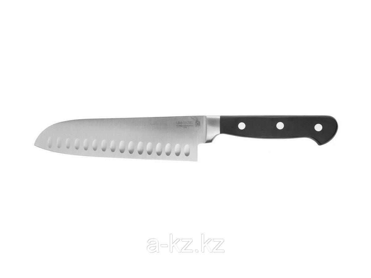 Нож LEGIONER FLAVIA Сантоку, пластиковая рукоятка, лезвие из молибденванадиевой стали, 200мм, 47924