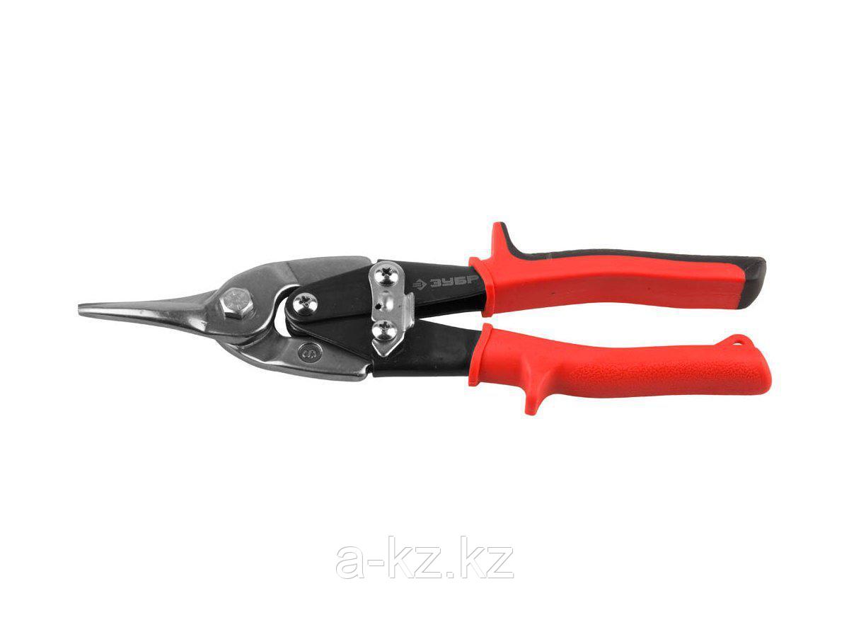 Ножницы по металлу ручные ЗУБР 23120, МАСТЕР, рычажные, прямые, CR-V, двухкомпонентная ручка, 250 мм