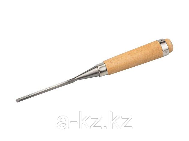 Стамеска-долото ЗУБР ЭКСПЕРТ с деревянной ручкой, хромованадиевая, 6мм, 18096-06, фото 2