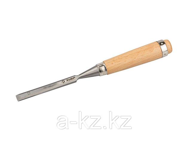 Стамеска-долото ЗУБР ЭКСПЕРТ с деревянной ручкой, хромованадиевая, 12мм, 18096-12, фото 2
