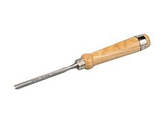 Стамеска-долото ЗУБР ЭКСПЕРТ полукруглая с деревянной ручкой, хромованадиевая сталь, 10мм, 1822-10_z01
