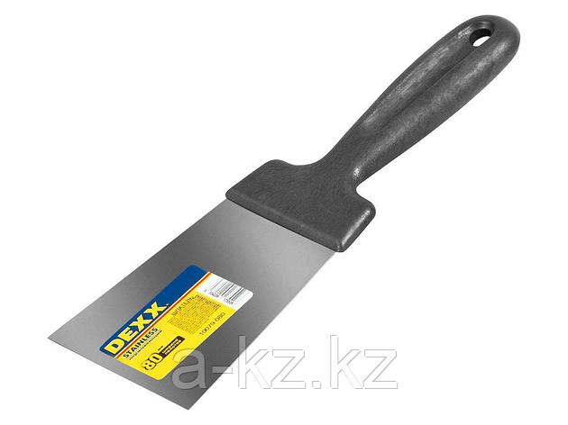 Шпатель строительный нержавеющий DEXX 10079-080, 80мм, фото 2