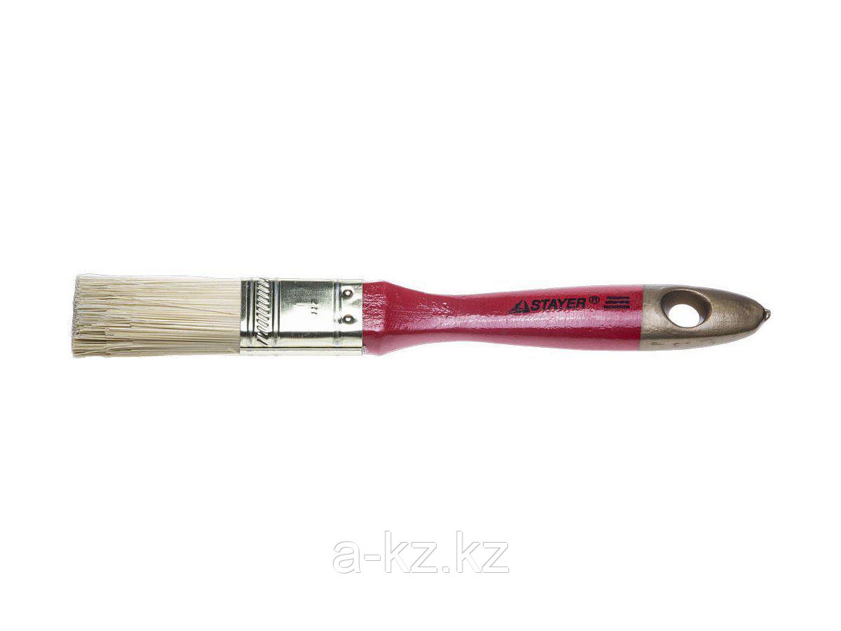 Кисть плоская малярная STAYER 0106-025, AQUA-KANEKARON, искусственная щетина, деревянная ручка, 25 мм - фото 1 - id-p55046155