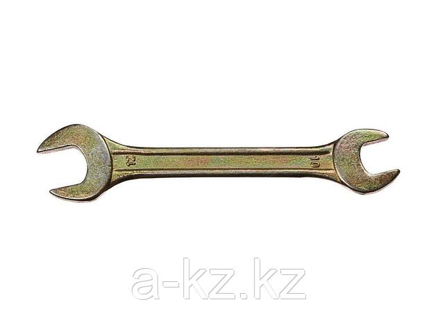 Ключ рожковый гаечный DEXX, желтый цинк, 10х12мм, фото 2
