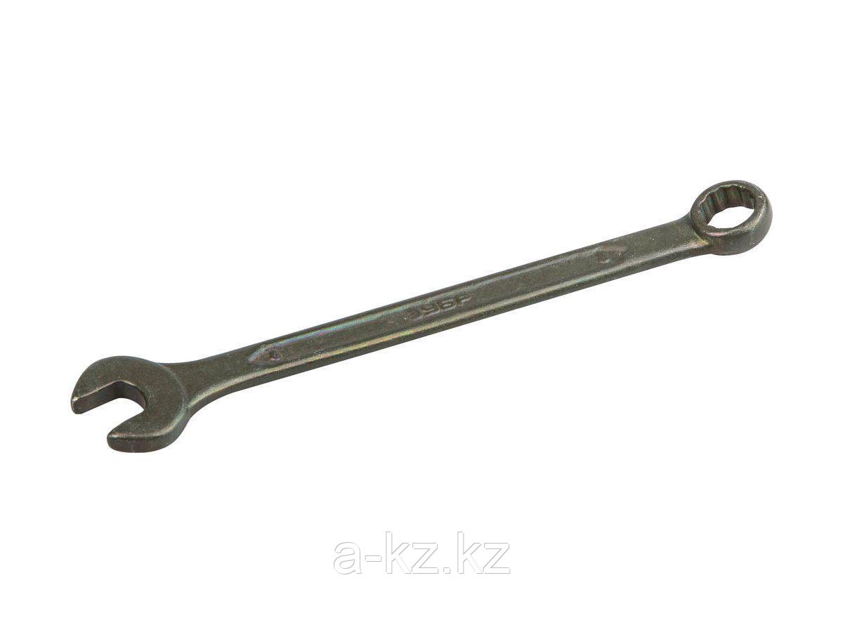Гаечный ключ комбинированный ЗУБР серия Т-80, хромованадиевая сталь, зелёный цинк, 8мм, 27025-08