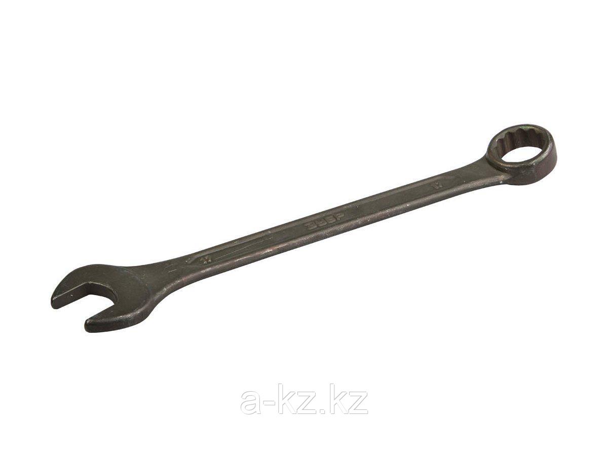 Гаечный ключ комбинированный ЗУБР серия Т-80, хромованадиевая сталь, зелёный цинк, 17мм, 27025-17