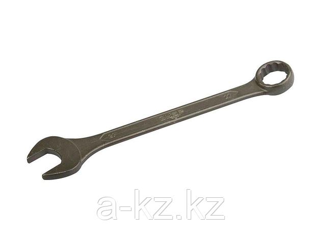 Гаечный ключ комбинированный ЗУБР серия Т-80, хромованадиевая сталь, зелёный цинк, 27мм, 27025-27, фото 2