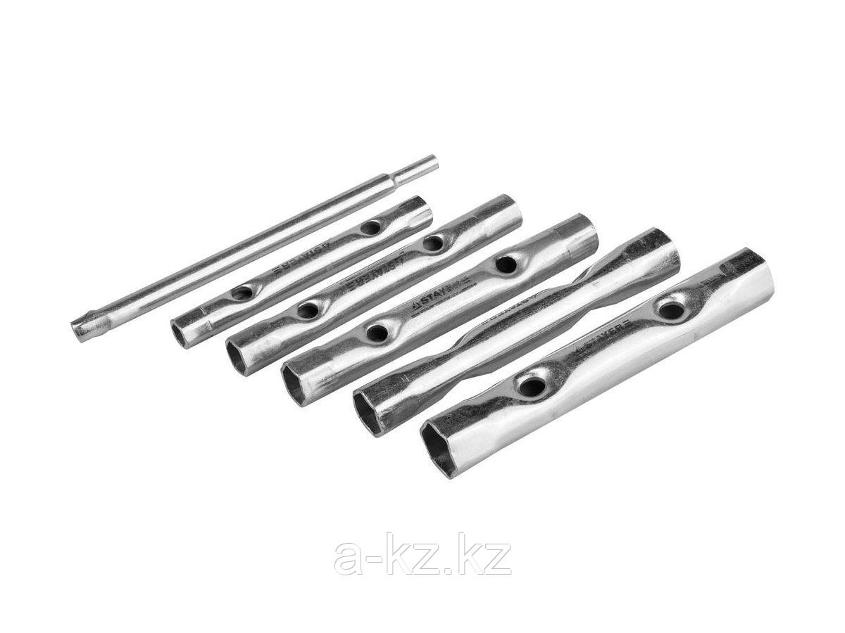 Набор ключей STAYER трубчатые 8 - 17 мм, 6 предметов, 2719-H6