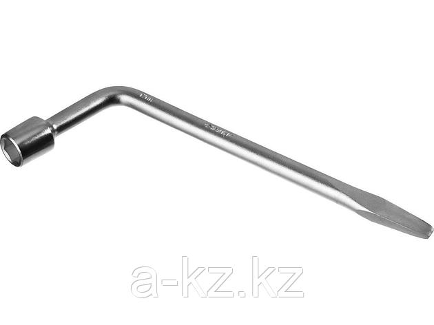 Ключ баллонный ЗУБР 2753-17_z02, МАСТЕР, L-образный, с монтажной лопаткой, 17 мм, фото 2