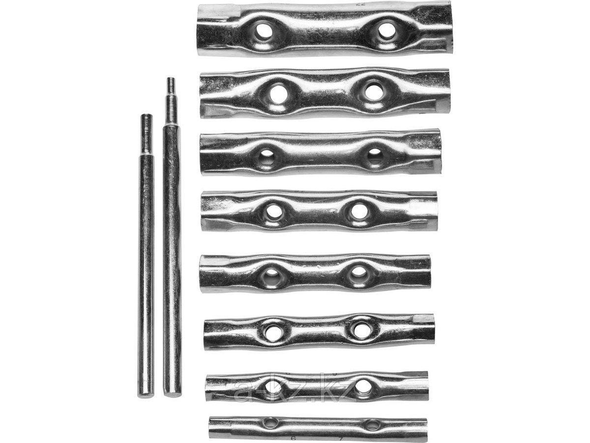 Набор ключей DEXX: трубчатые, 6-22мм, 10 предметов, 27192-H10