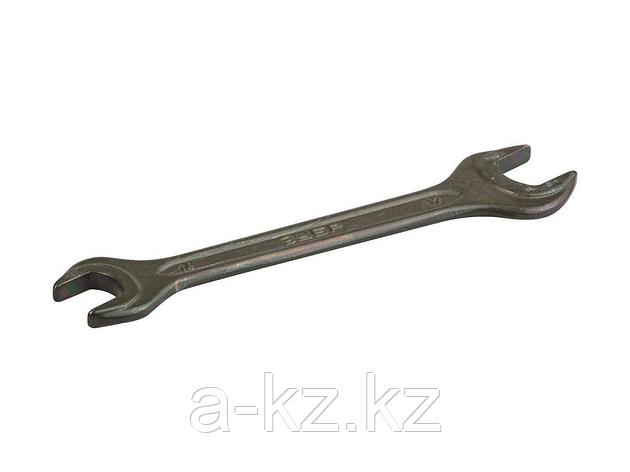 Ключ рожковый гаечный ЗУБР, серия Т-80, оцинкованный, 14х17мм, 2701-14-17, фото 2