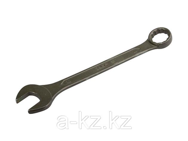 Гаечный ключ комбинированный ЗУБР серия Т-80, хромованадиевая сталь, зелёный цинк, 32мм, 27025-32, фото 2