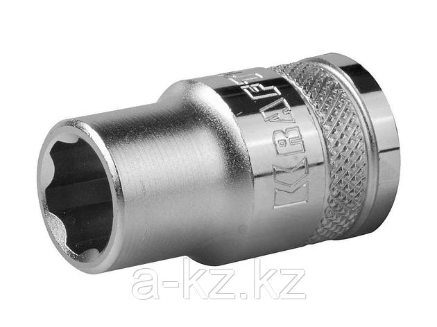 Торцовая головка KRAFTOOL 27801-10_z01, INDUSTRIE QUALITAT, Cr-V, SUPER-LOCK, хромосатинированная, 1/2, 10 мм, фото 2